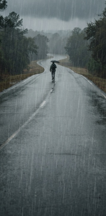 Example of the Rain Curtain Distance style